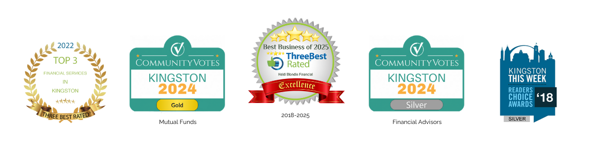 Heidi Blondin Financial awards — ThreeBest Rated, CommunityVotes Kingston